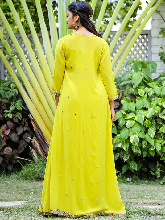 Embroidered Sleeveless Top & Palazzos With Shrug