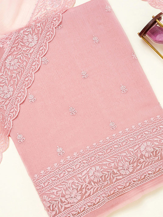 Ethnic Motifs Embroidered Unstitched Dress Material