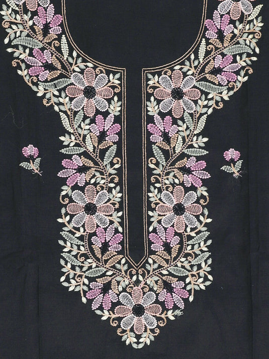 Floral Embroidered Unstitched Dress Material