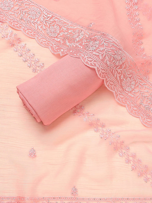 Ethnic Motifs Embroidered Unstitched Dress Material