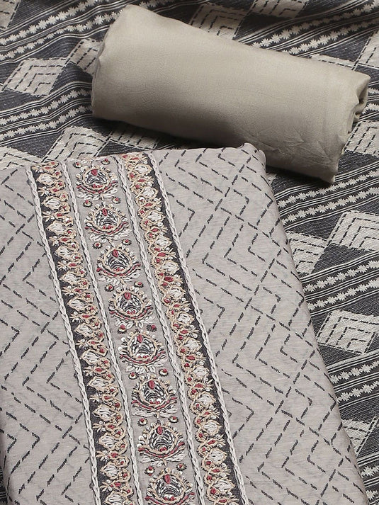 Woven Design Unstitched Dress Material