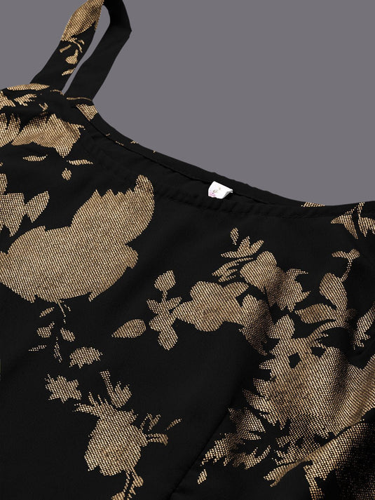Women Floral Printed Top With Lehenga & Shrug
