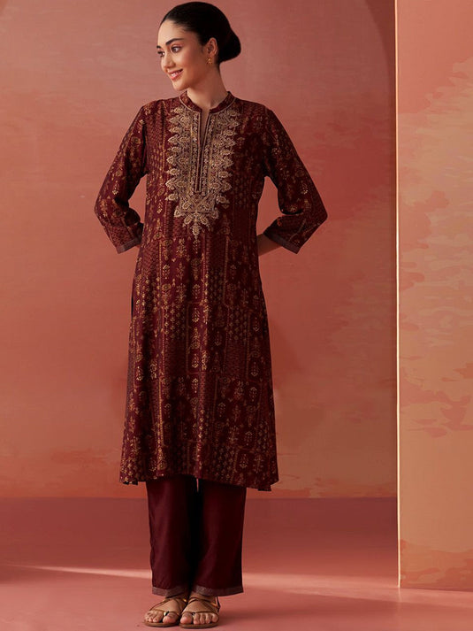 Printed Tunic With Trousers Co-Ords