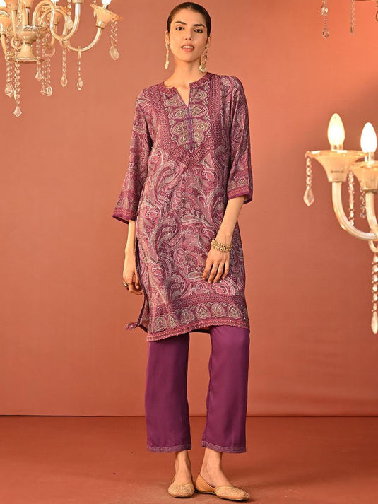 Ethnic Motifs Printed Tunic With Trouser