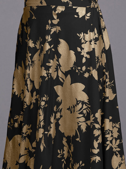 Women Floral Printed Top With Lehenga & Shrug