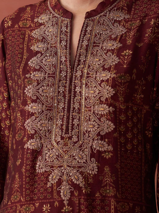 Printed Tunic With Trousers Co-Ords