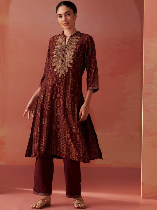 Printed Tunic With Trousers Co-Ords