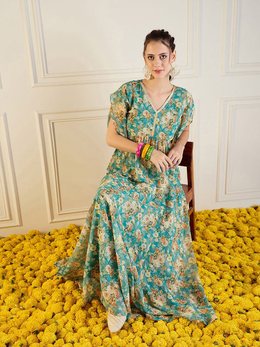 Printed Top With Skirt Co-Ords