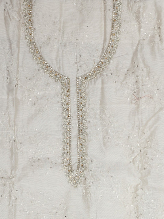 Embellished Pure Cotton Unstitched Dress Material