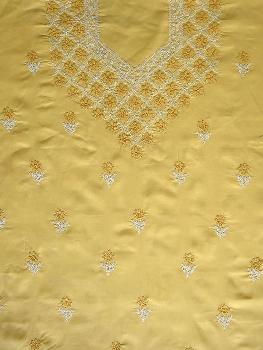 Embroidered Unstitched Dress Material