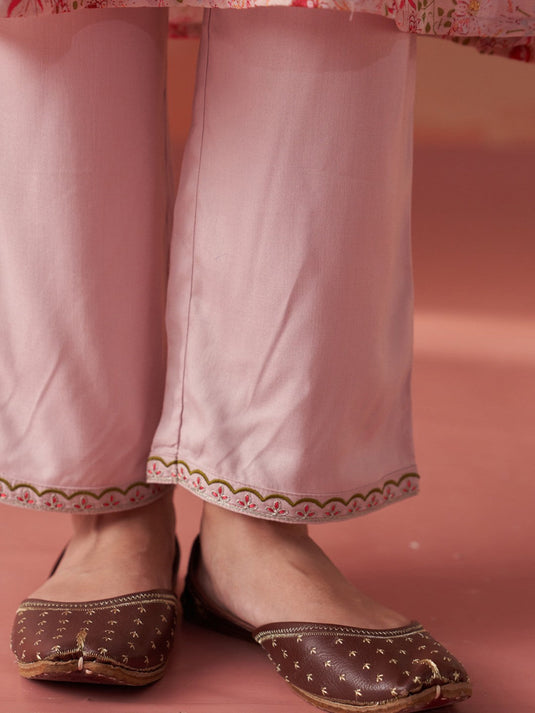 Embroidered Tunic With Trouser Co-Ords