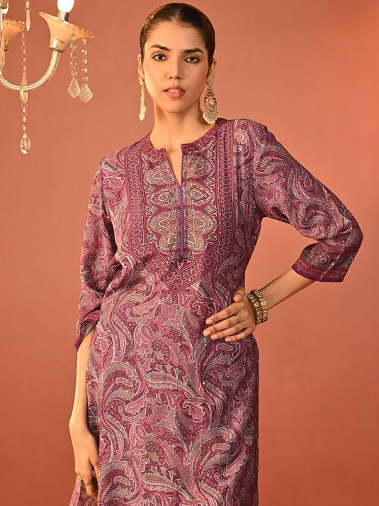 Ethnic Motifs Printed Tunic With Trouser