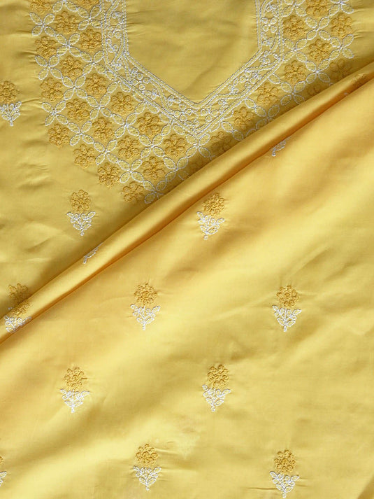 Embroidered Unstitched Dress Material
