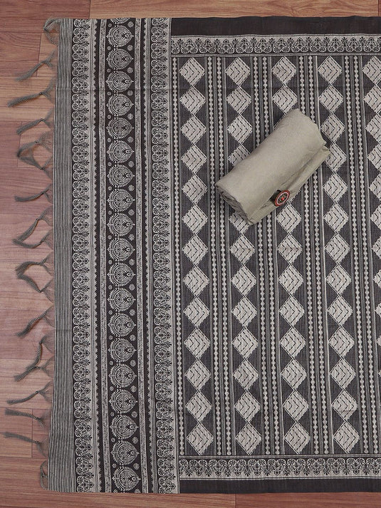 Woven Design Unstitched Dress Material