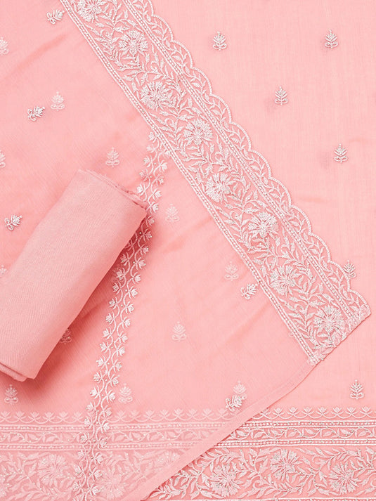 Ethnic Motifs Embroidered Unstitched Dress Material